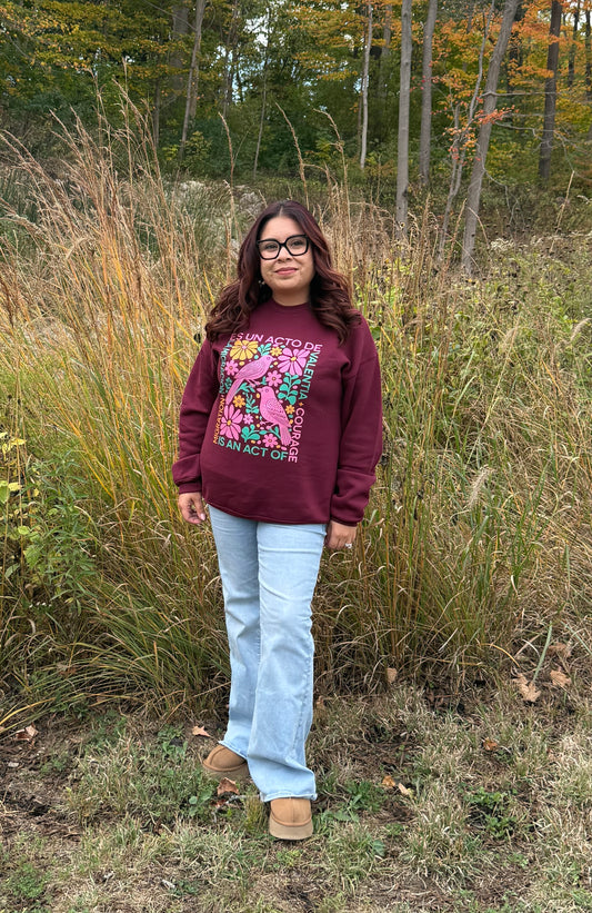 La Migracion Es Un Acto De Valentia - Crewneck